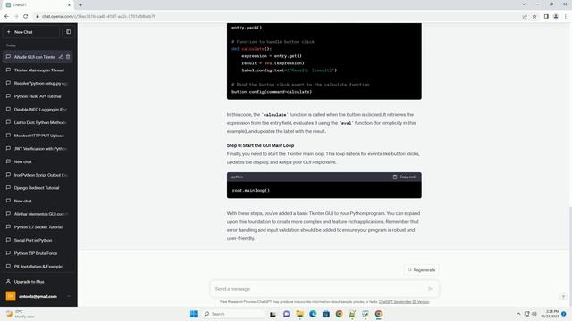 Add a graphic interface Tkinter to this programm in python смотреть онлайн