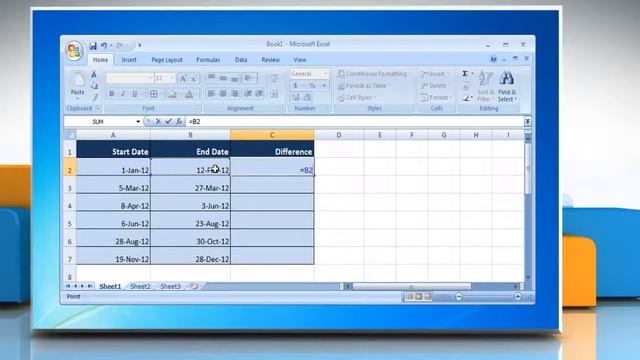 Microsoft® Excel 2007: How to subtract Dates смотреть онлайн