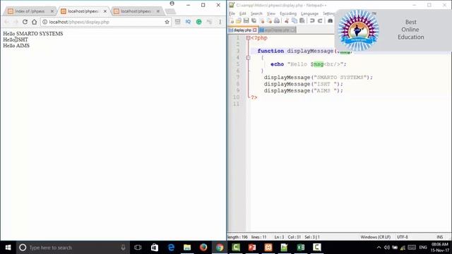 41 Arguments In PHP Functions смотреть онлайн