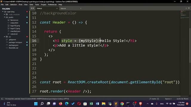 React Tutorial 13 | CSS styling смотреть онлайн