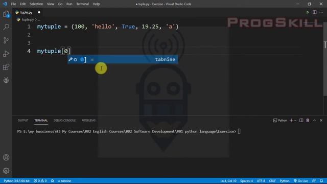 How to create tuple in Python - python tutorial for beginners 8 смотреть онлайн
