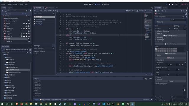 Raycast bullets in Godot смотреть онлайн