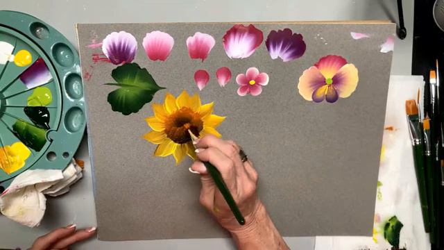 Learn to Paint One Stroke - LIVE With Donna Simple Flower Leaf Strokes Donna Dewberry 2023 смотреть онлайн