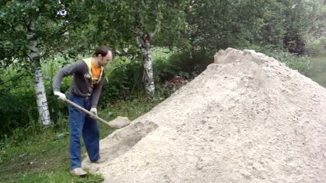Привезли песок для стройки речной. смотреть онлайн