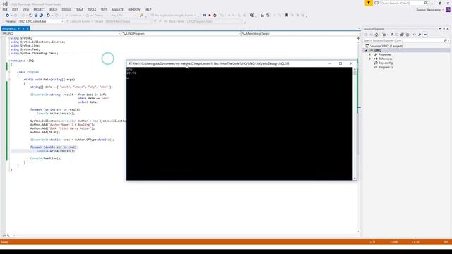 Lesson 10 – C# LINQ Part One смотреть онлайн