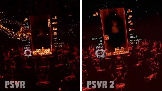 Tetris Effect & Rez Infinite | Graphics Comparison | PSVR / PSVR 2 - 2 Games, 1 Video! смотреть онлайн