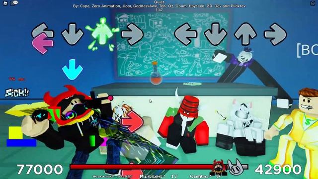 Fnf Quiet roblox Friday Night Bloxxin смотреть онлайн