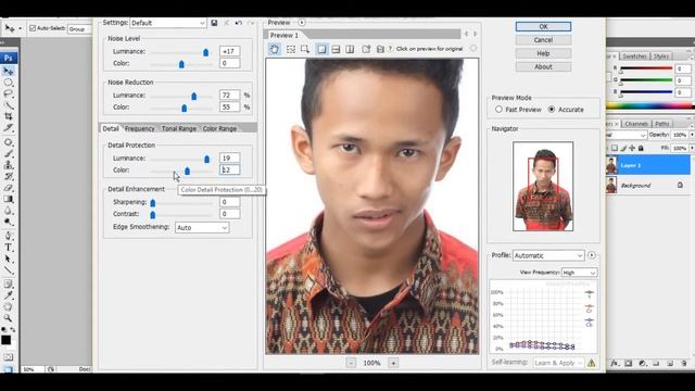 Tutorial singkat menghaluskan wajah dengan Noiseware Professional di Photoshop смотреть онлайн