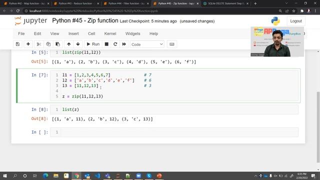 Python #45: Zip function in Python | Tutorial by APDaga смотреть онлайн