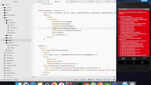 React native tutorial Part 3 - Adding Redux Form in Signup Screen смотреть онлайн