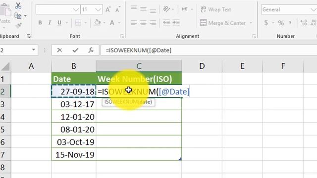 How to use ISOWeekNum Function in Excel in Urdu | Excel Functions смотреть онлайн
