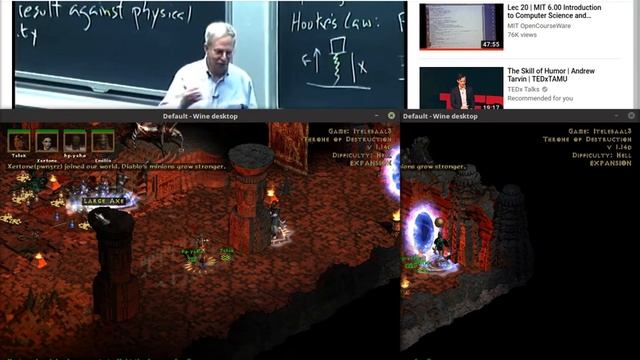 Playing Two Diablo II on Linux - Baalrun and MIT CS Python 6 00 смотреть онлайн