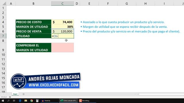 Cómo calcular el Precio de Venta y el Margen de Utilidad de un producto смотреть онлайн