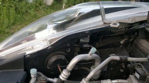 Как отрегулировать LED фары на Nissan Leaf.