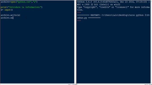 Tutorial Python: Adjuntar información a un archivo .TXT смотреть онлайн