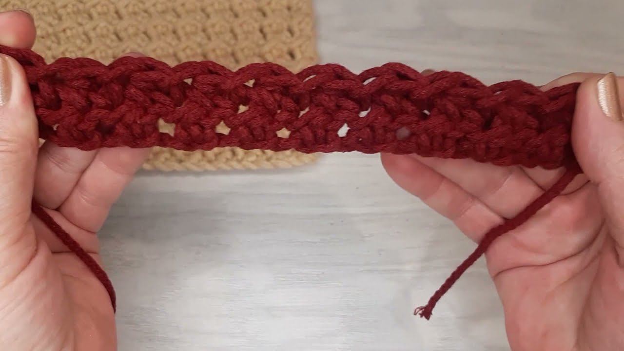 Супер! Узор для всего! CROCHET CRUNCH. MOSS STITCH TUTORIAL