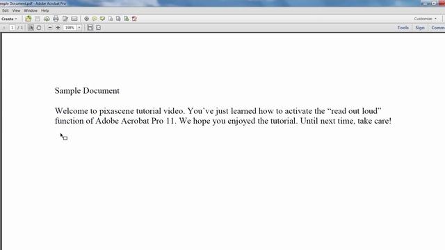 Activate the read out loud function and change reader's voice in Adobe Acrobat Pro 11 | Pixascene смотреть онлайн