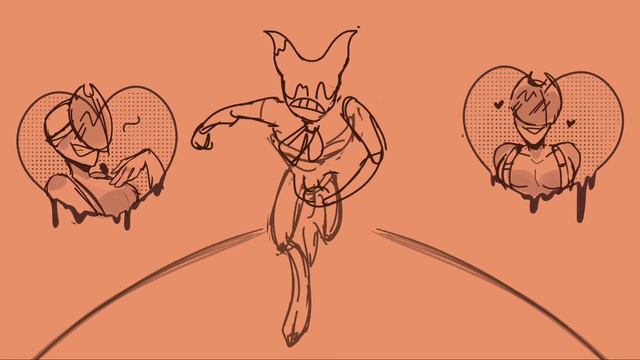 🔸🖤【HIDE AWAY MEME】 Bendy×Sammy animatic //sweetheart grape //shitpost 🖤🔸 смотреть онлайн