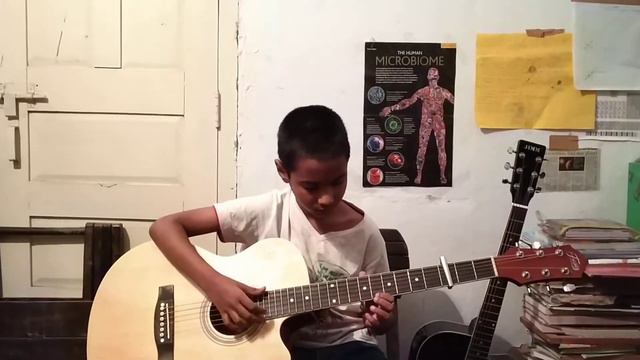 9 YEAR OLD BOY PLAYING TOKYO GHOUL ON ACOUSTIC GUITAR FINGER STYLE!!!! смотреть онлайн