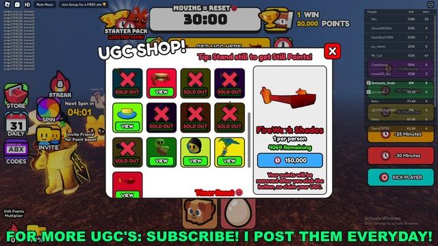 How To Get FireWork Shades in UGC Don't Move (ROBLOX FREE LIMITED UGC ITEMS) смотреть онлайн
