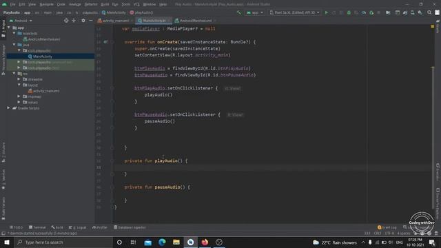 Play Audio in Android Studio | From URL | Kotlin | Android Studio Tutorial смотреть онлайн