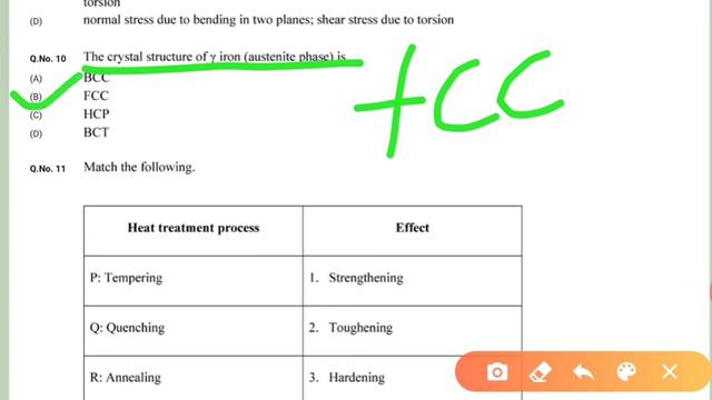 Gate Detail Solution 2020 | Mechanical Engineering