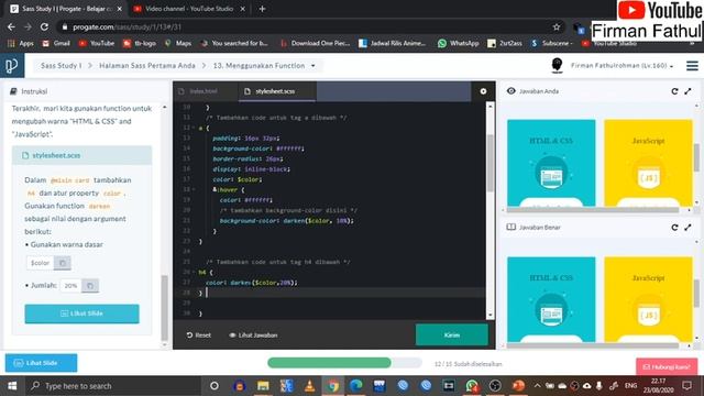 #8 Membuat Web dengan SASS Function dan Variabel смотреть онлайн