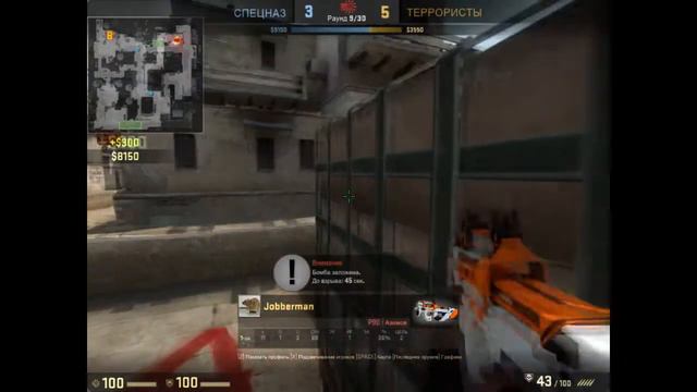 Стрельба с петуха | CS: GO P-90 aim смотреть онлайн