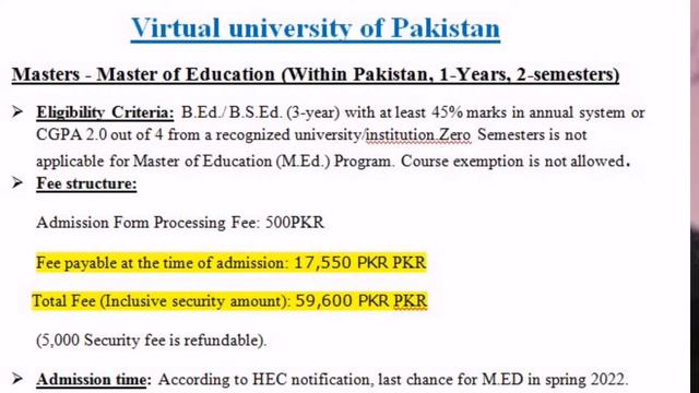 Virtual University Admissions-2022|MS, MED, B.Ed|VUAdmissions2022 смотреть онлайн