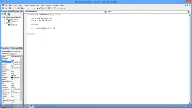 Visual Basic in Autocad Como criar linha смотреть онлайн