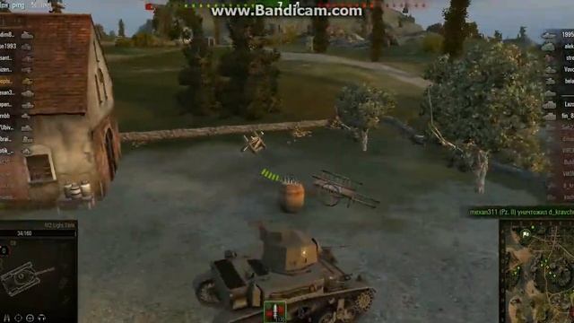 World of Tanks, M2 Light, Рудники, А шестой то в брони смотреть онлайн