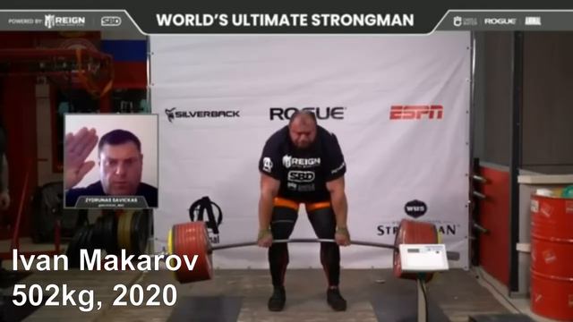 All 500kg Deadlift Attempts