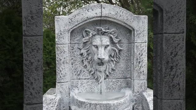 Декоративные фонтаны и водопады фонтан Лев смотреть онлайн
