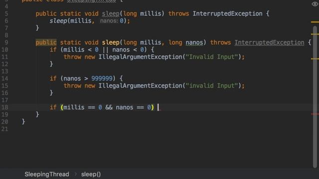 Cloning the functionality of Thread.sleep(...) смотреть онлайн