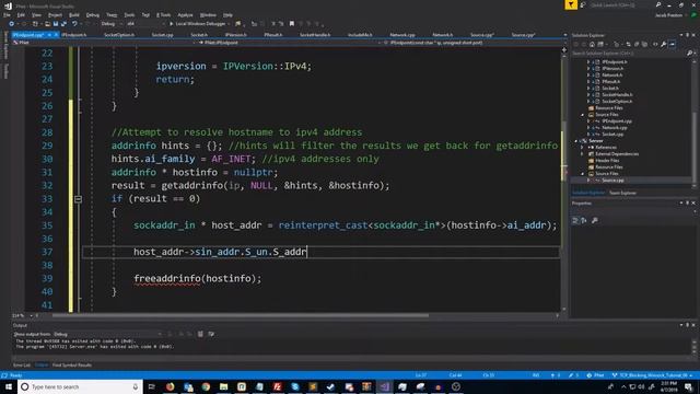 C++ Blocking Sockets Networking [Winsock] Tutorial 6: Resolving IPv4 Hostname смотреть онлайн