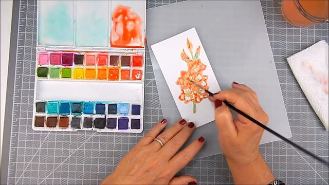 Unity Quick Tip: Watercolor Gladiolus with Coordinating Envelope & Liner смотреть онлайн