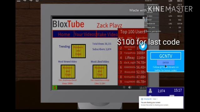 BloxTube Roblox - 2 CODES! (last one doesn't work) смотреть онлайн