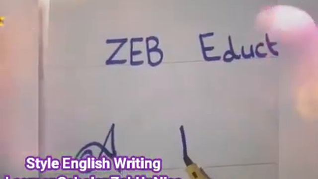 Style English writing learner Scholar ZebUnNisa Letter A B C D E F смотреть онлайн