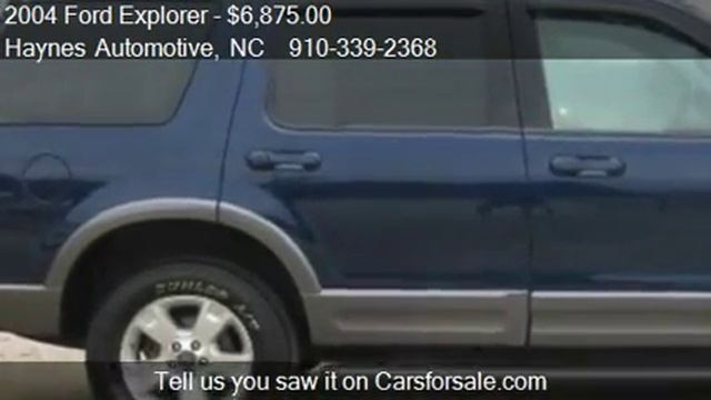 2004 Ford Explorer XLT 4.0L 4WD - for sale in Fayetteville, смотреть онлайн