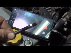 LADA GRANTA FL Тестируем эндоскоп с двумя камерами  Смотрим нагар  Меняем свечи