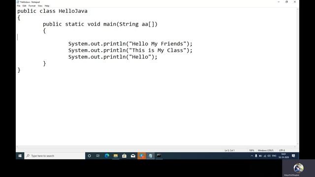 Lecture 5 - Java Program Explanation & Data types смотреть онлайн