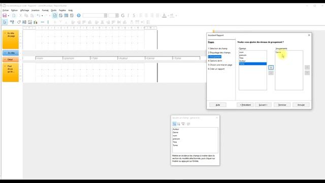 Base de données étape 7 créez un rapport avec LibreOffice 7 dans base de données смотреть онлайн