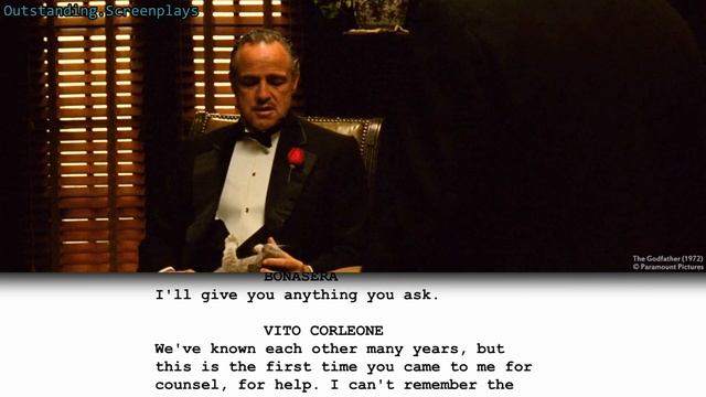 The Godfather - Opening Scene + Screenplay Download | Script to Screen | Screenplayed смотреть онлайн