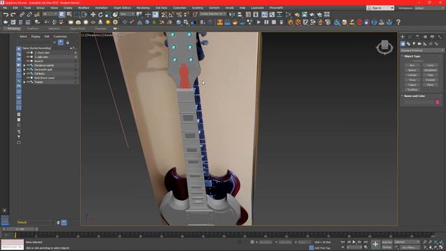 Electric Guitar Epiphone SG - 3DS MAX high poly count tutorial Part 3 (Pictures in the description смотреть онлайн