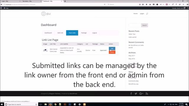 Simple business directory WordPress plugin front end submission & favorite settings смотреть онлайн