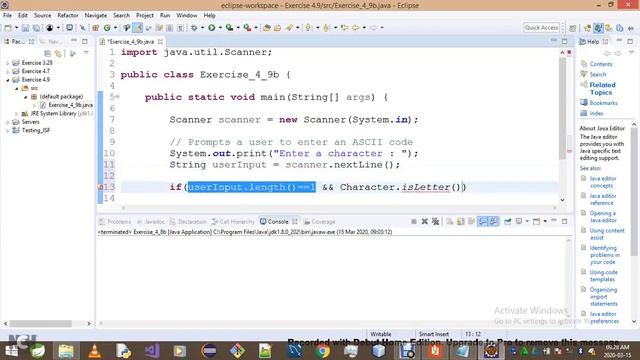 Introduction To Java Programming Exercise 4 9b смотреть онлайн