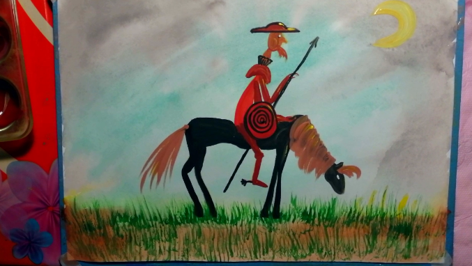 Как нарисовать Дона Кихота. смотреть онлайн