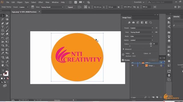 How to convert an image from PNG to SVG using Adobe Illustrator [Very simple method] смотреть онлайн