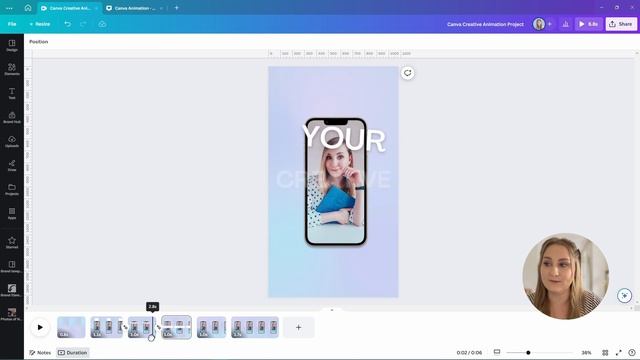 Canva Animation Tutorial | How To Animate In Canva (Design with me) смотреть онлайн