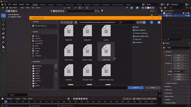 Append | Import Mesh Or Collection From Saved Blender File | 3DSEJKAR смотреть онлайн